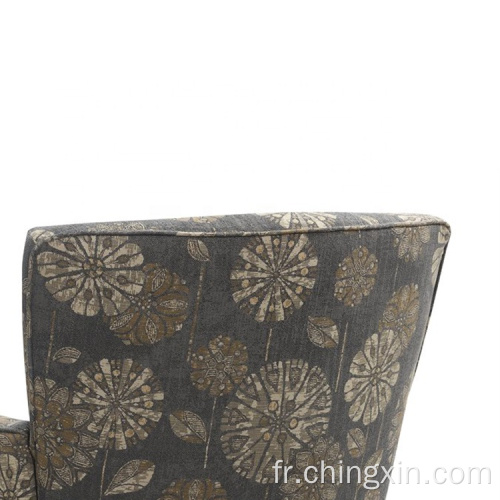 Chaise de bras multi-tissu gris moderne